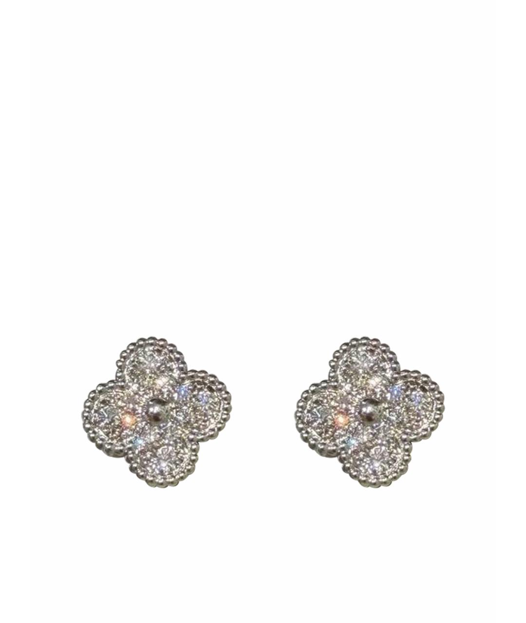 VAN CLEEF & ARPELS Серебряные серьги из белого золота, фото 1