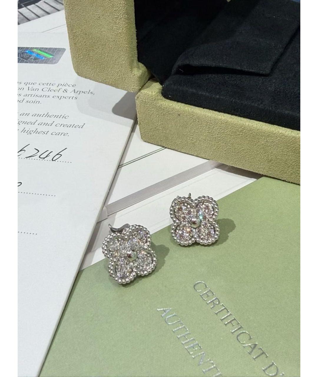 VAN CLEEF & ARPELS Серебряные серьги из белого золота, фото 3