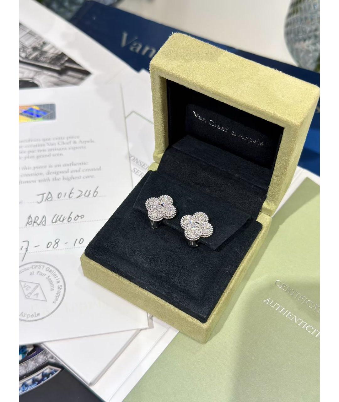 VAN CLEEF & ARPELS Серебряные серьги из белого золота, фото 5