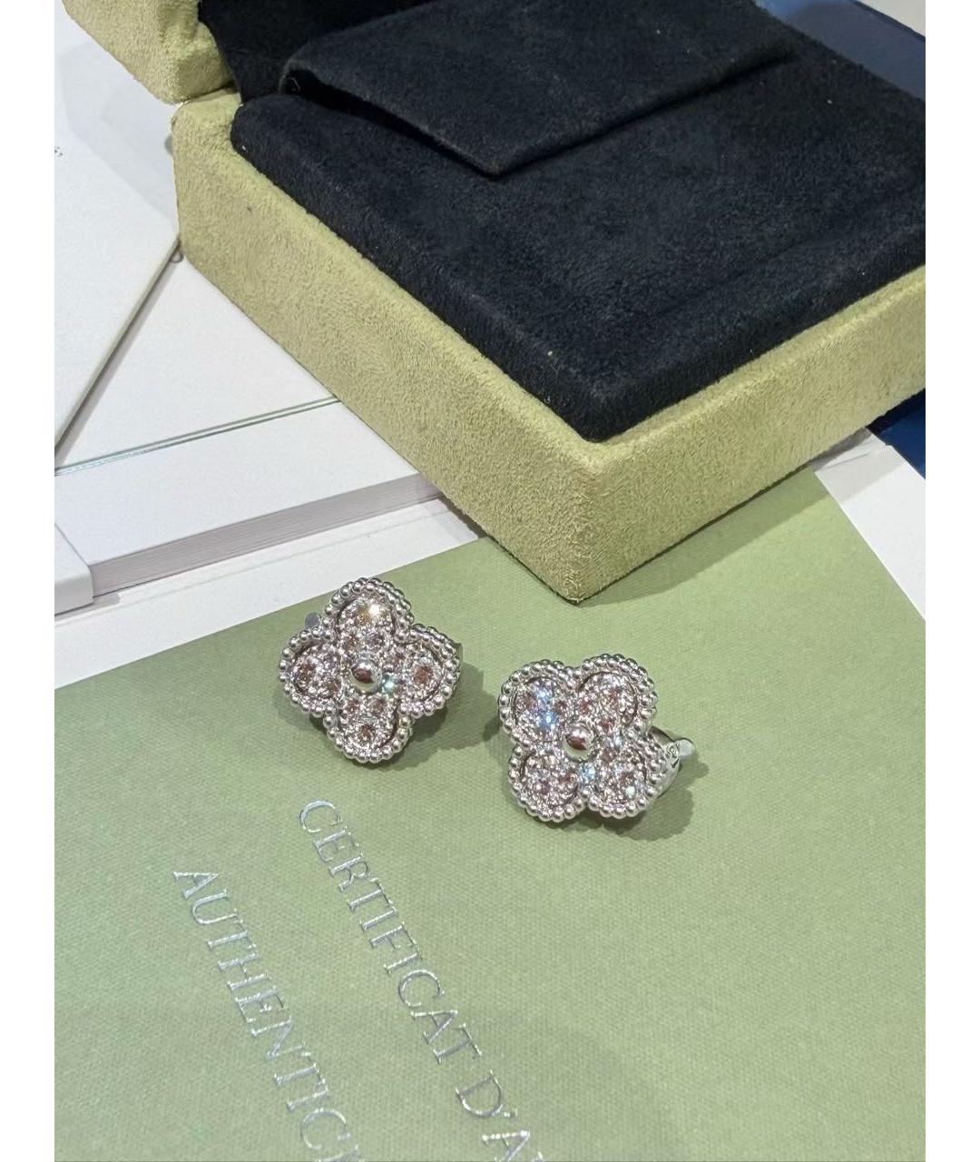 VAN CLEEF & ARPELS Серебряные серьги из белого золота, фото 2
