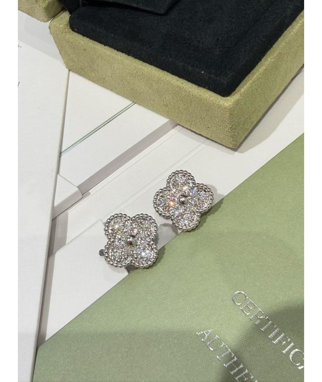 VAN CLEEF & ARPELS Серебряные серьги из белого золота, фото 9
