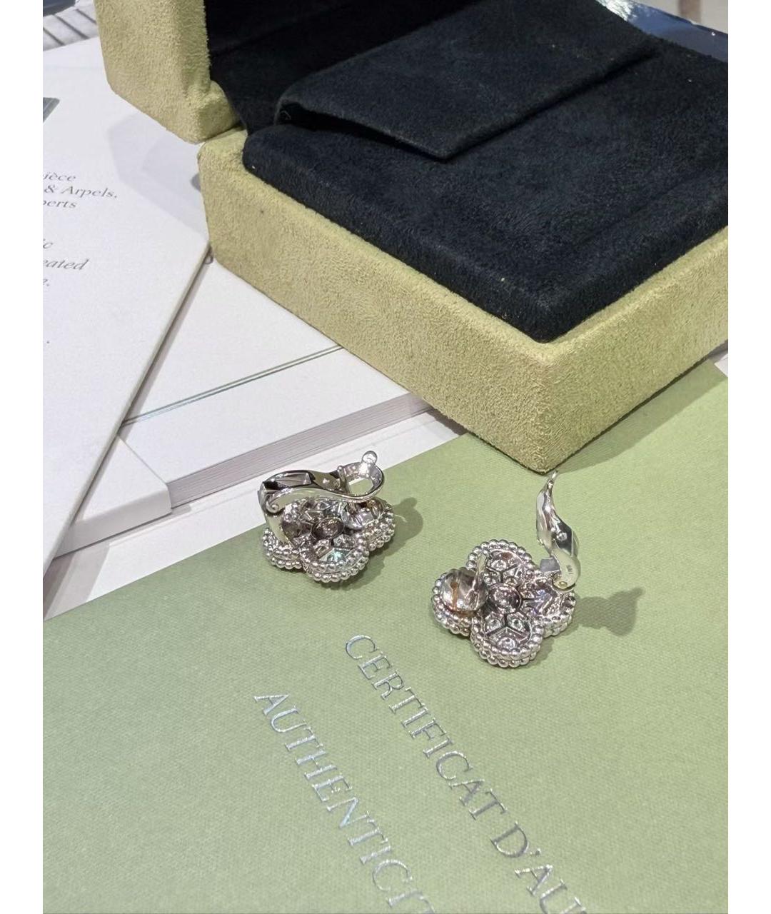 VAN CLEEF & ARPELS Серебряные серьги из белого золота, фото 6