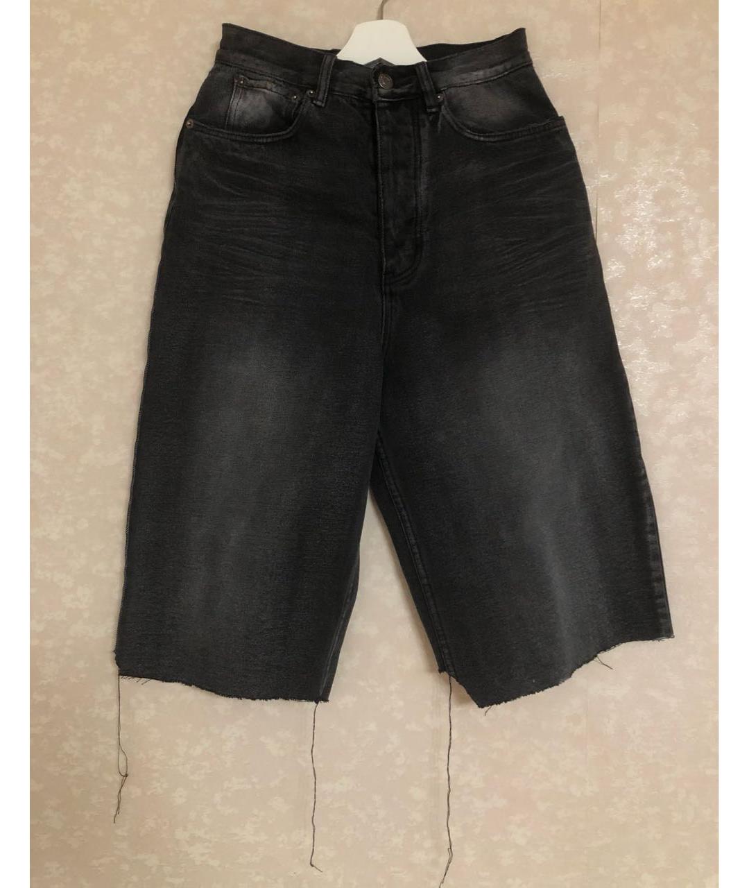 BALENCIAGA Черные хлопковые шорты, фото 7
