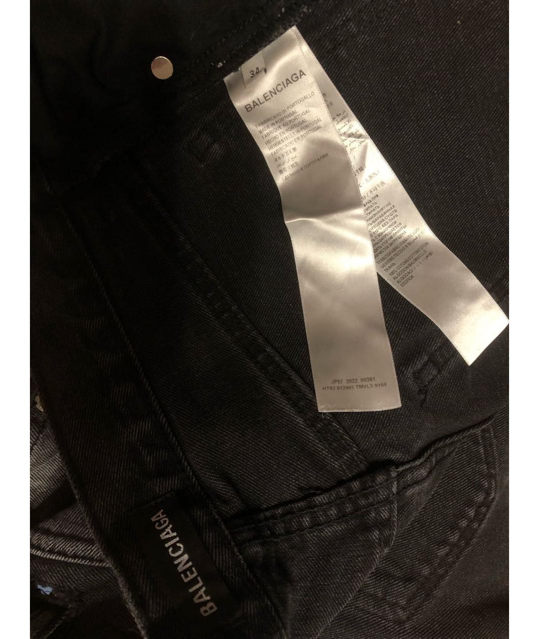 BALENCIAGA Черные хлопковые шорты, фото 5