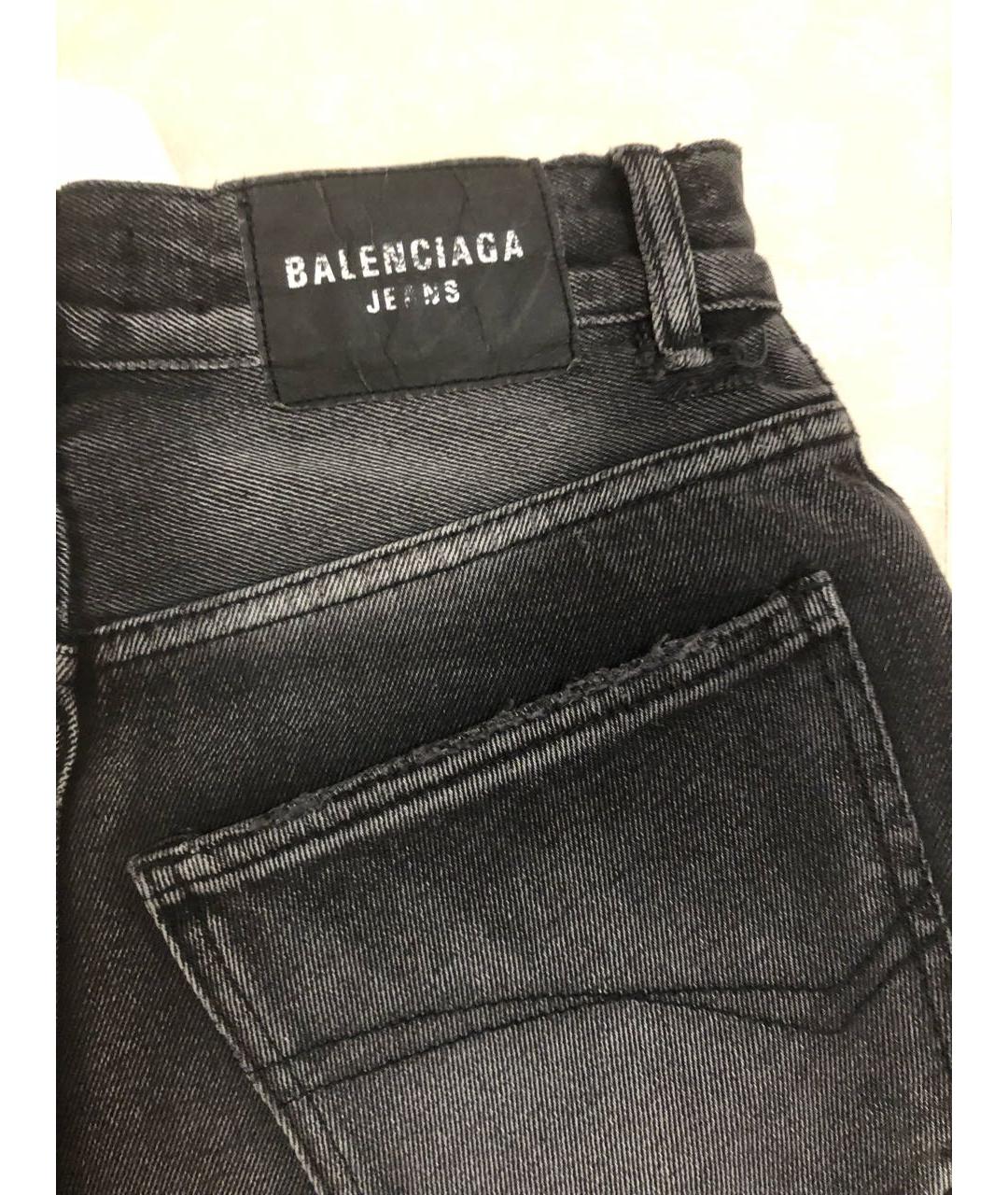 BALENCIAGA Черные хлопковые шорты, фото 4