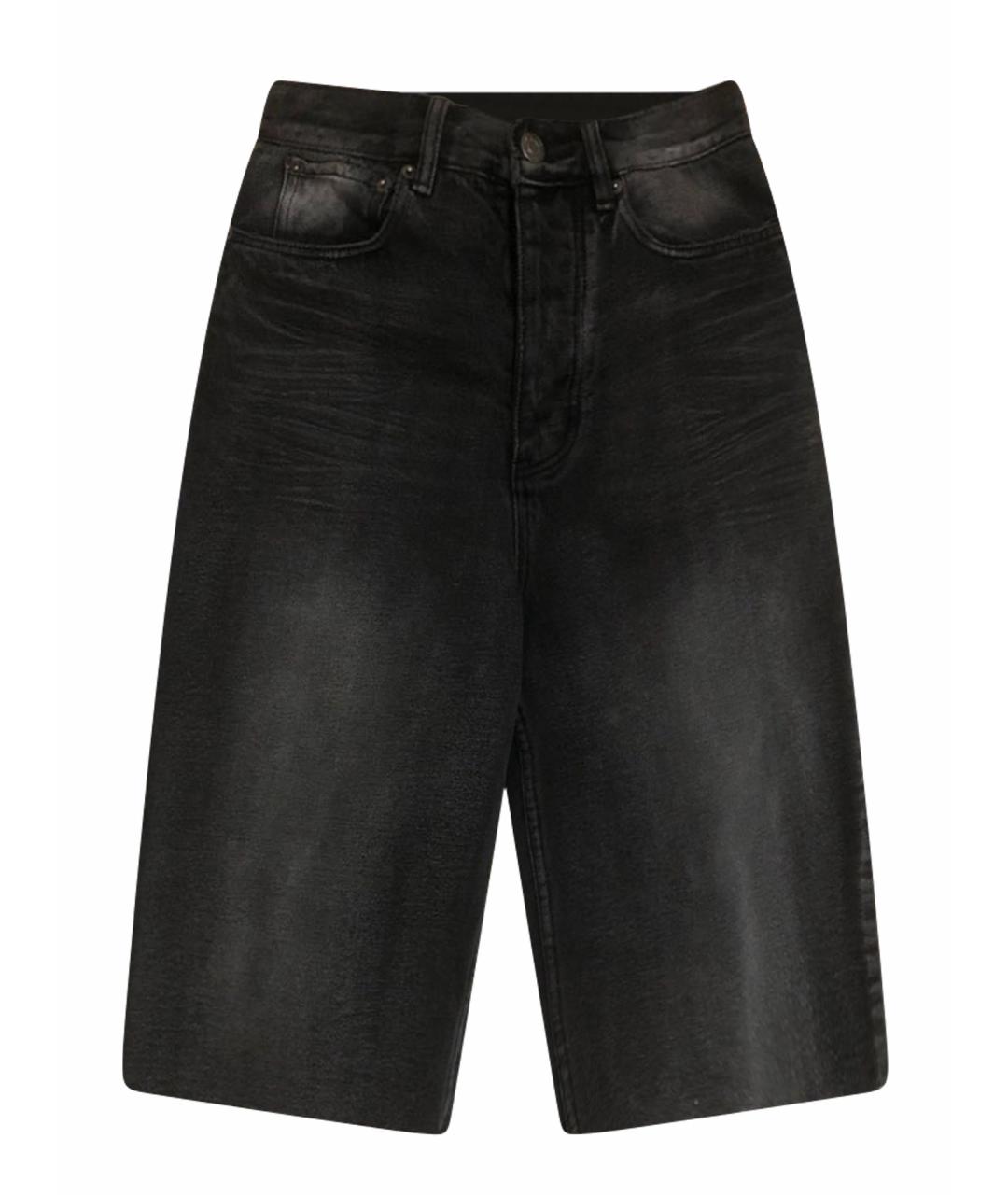 BALENCIAGA Черные хлопковые шорты, фото 1