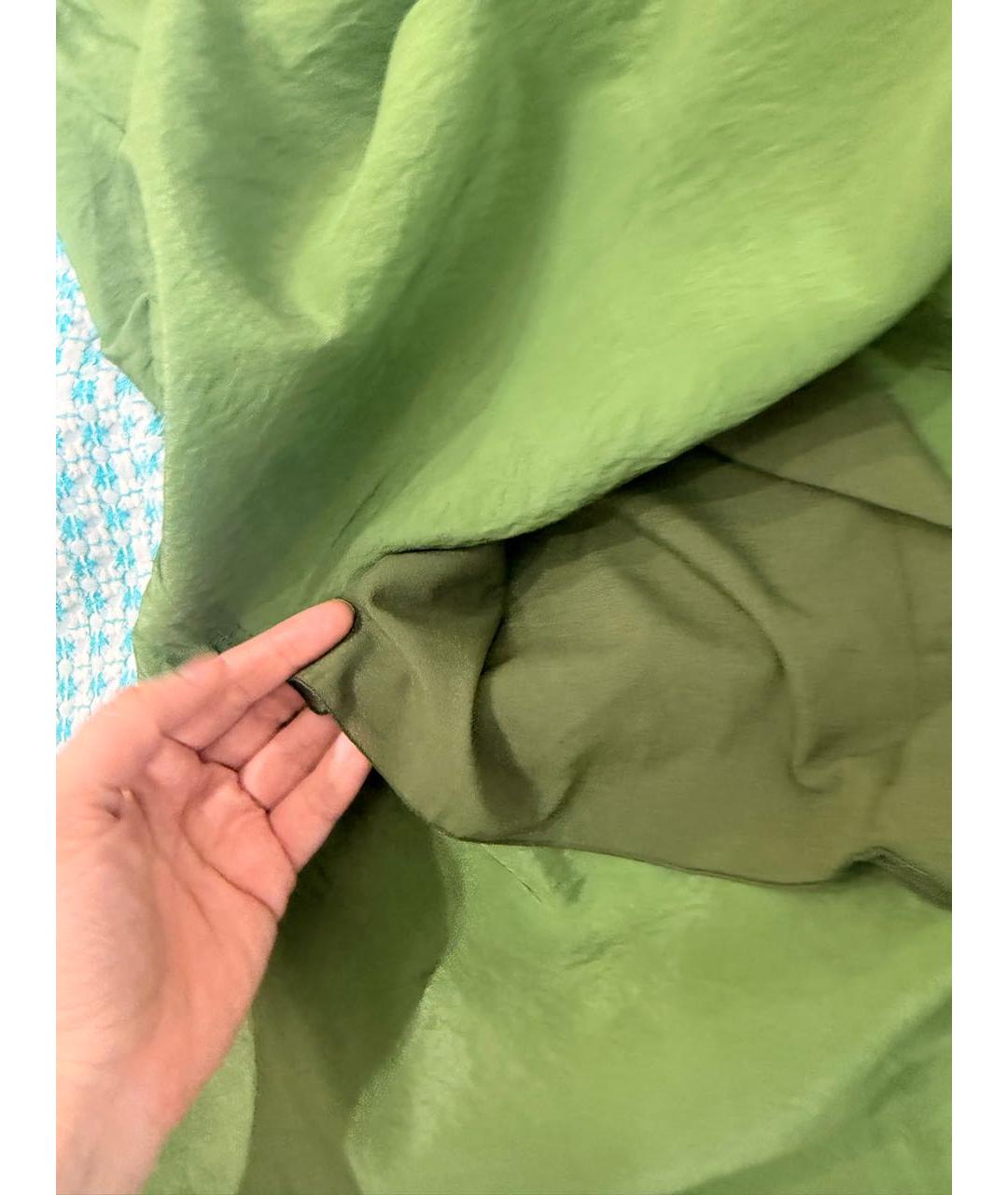 FABIANA FILIPPI Зеленые хлопковое повседневное платье, фото 5