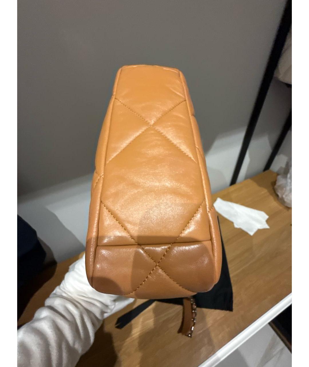 CHANEL Коричневая кожаная сумка через плечо, фото 7