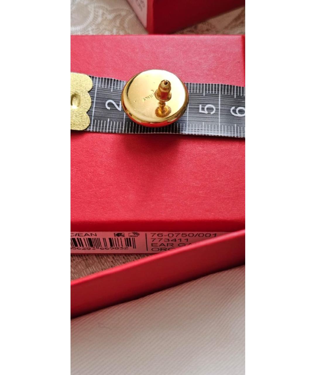 FERRAGAMO Бордовые латунные серьги, фото 6