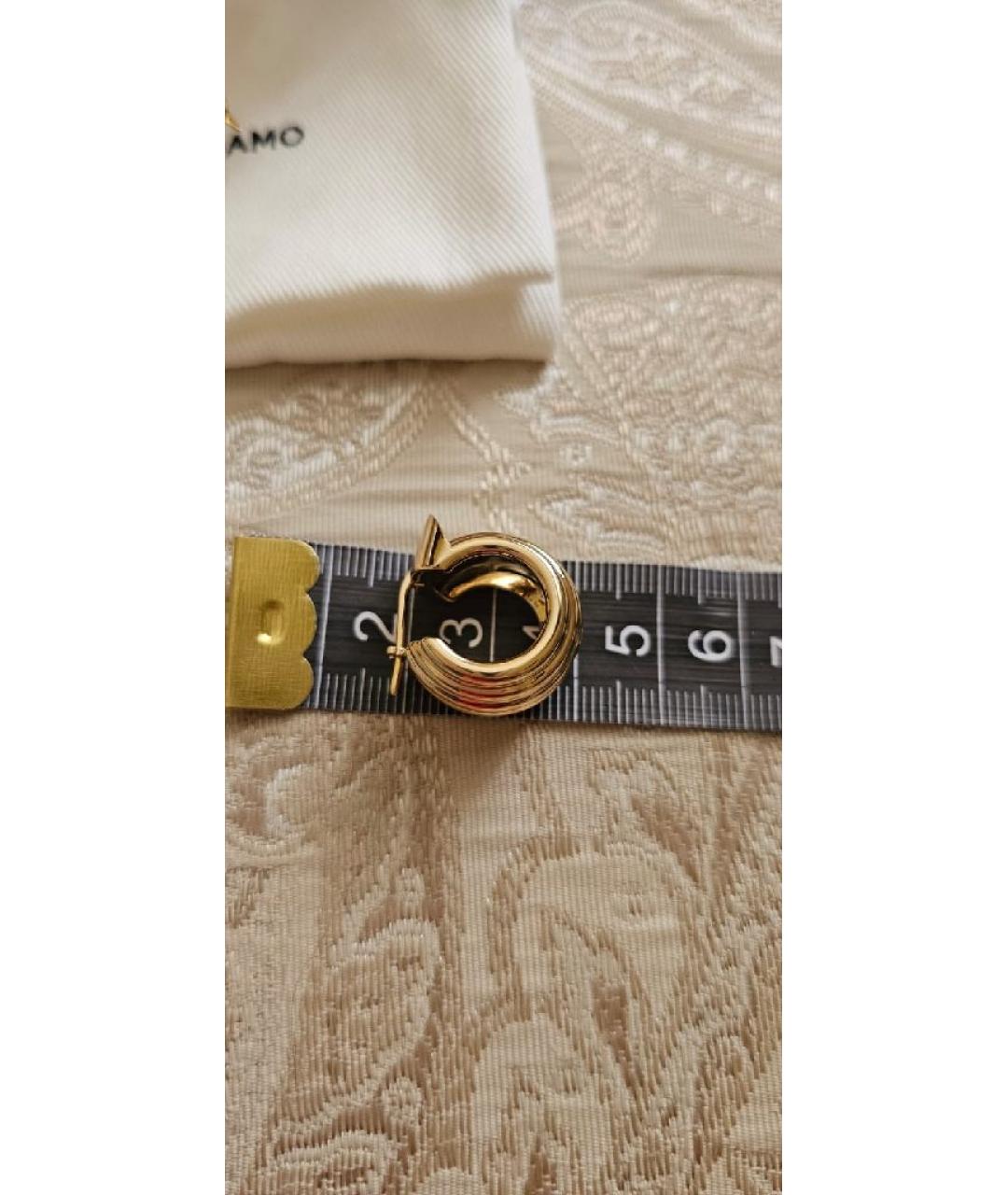 FERRAGAMO Золотые латунные серьги, фото 5