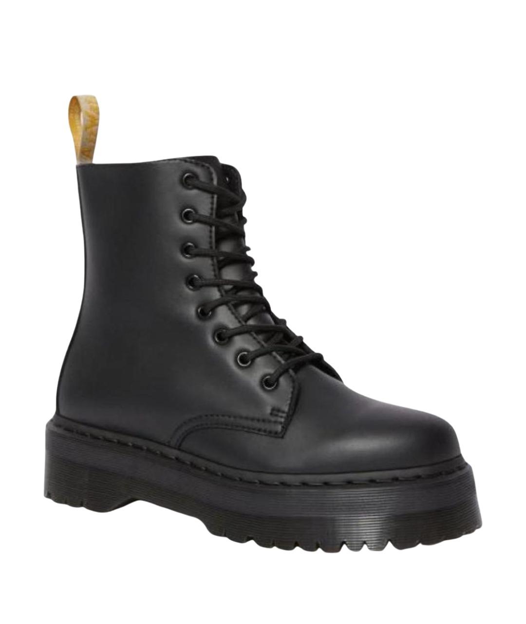 DR. MARTENS Черные кожаные высокие ботинки, фото 1
