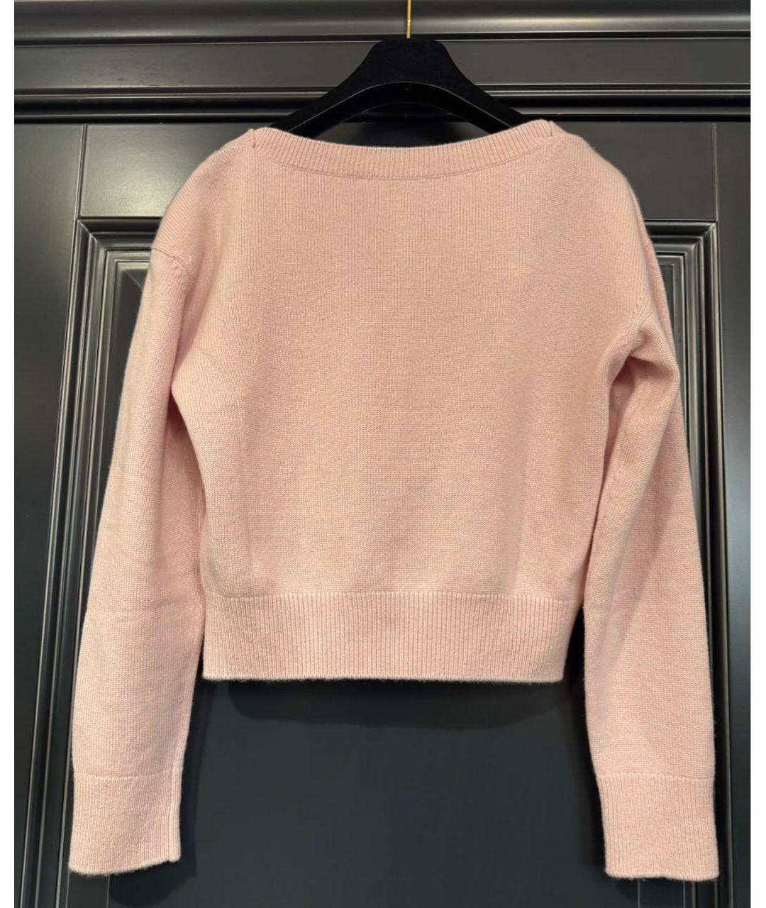CHANEL Розовый кашемировый джемпер / свитер, фото 3