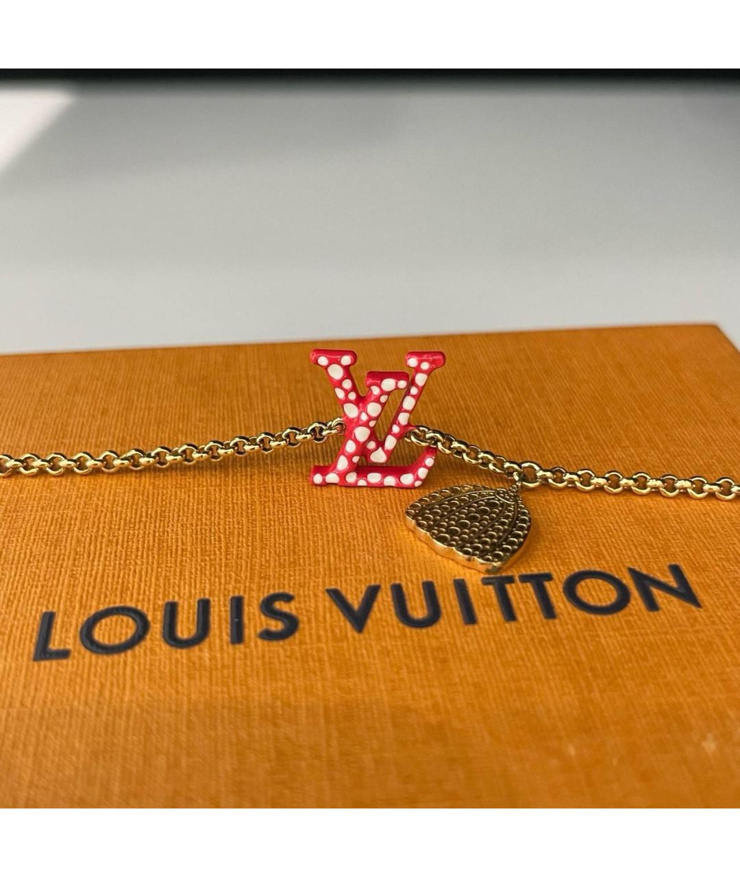 LOUIS VUITTON Золотой металлический браслет, фото 3