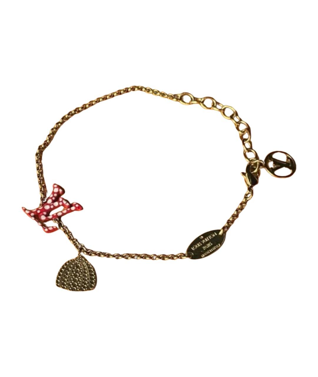 LOUIS VUITTON Золотой металлический браслет, фото 1