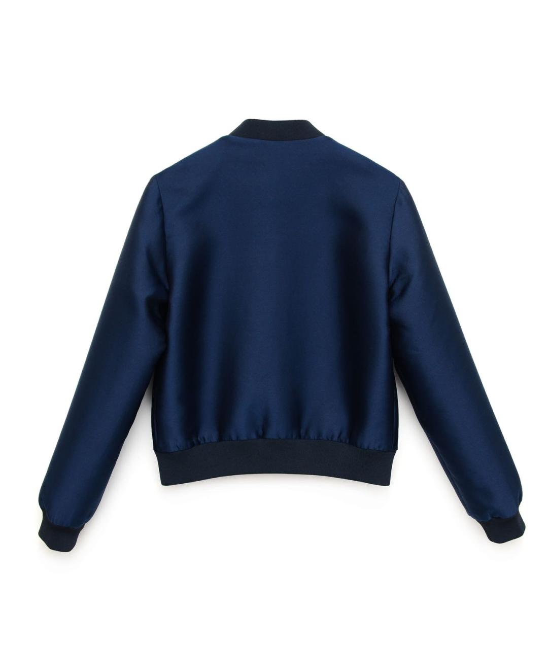 P.A.R.O.S.H. Темно-синяя шелковая куртка, фото 2