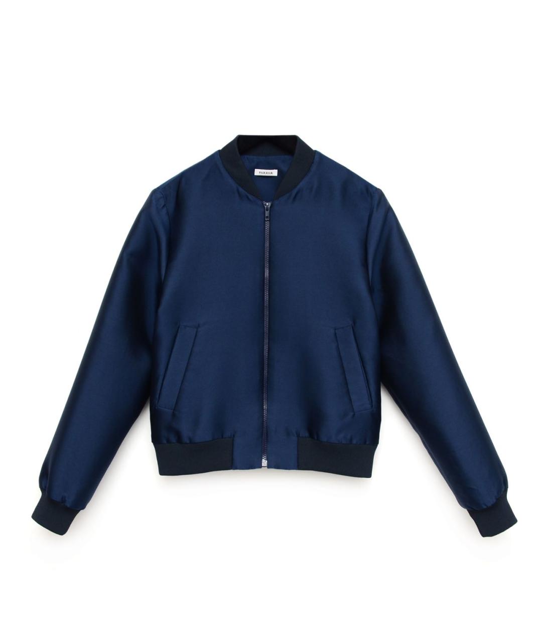 P.A.R.O.S.H. Темно-синяя шелковая куртка, фото 1