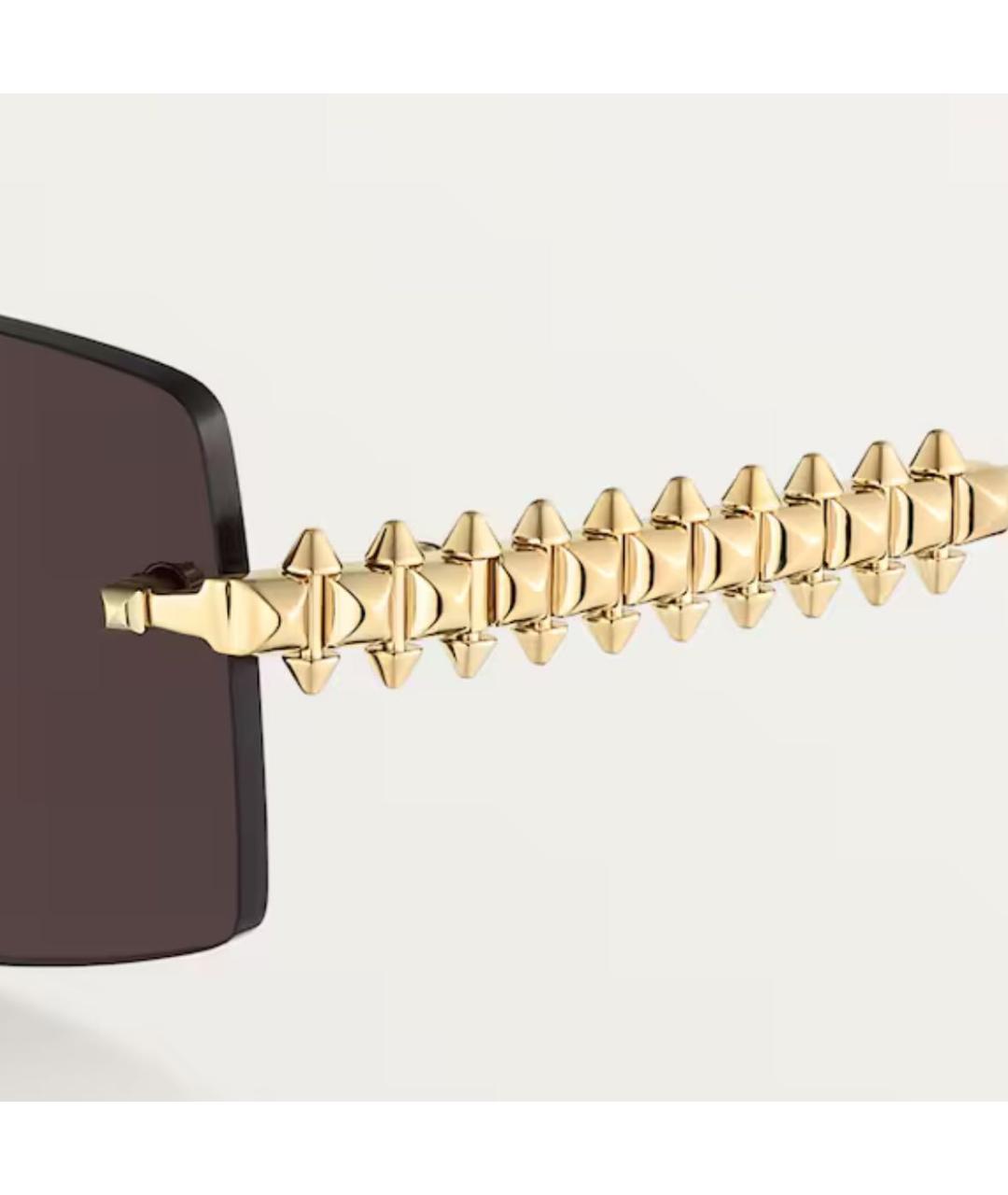 CARTIER Золотые металлические солнцезащитные очки, фото 5