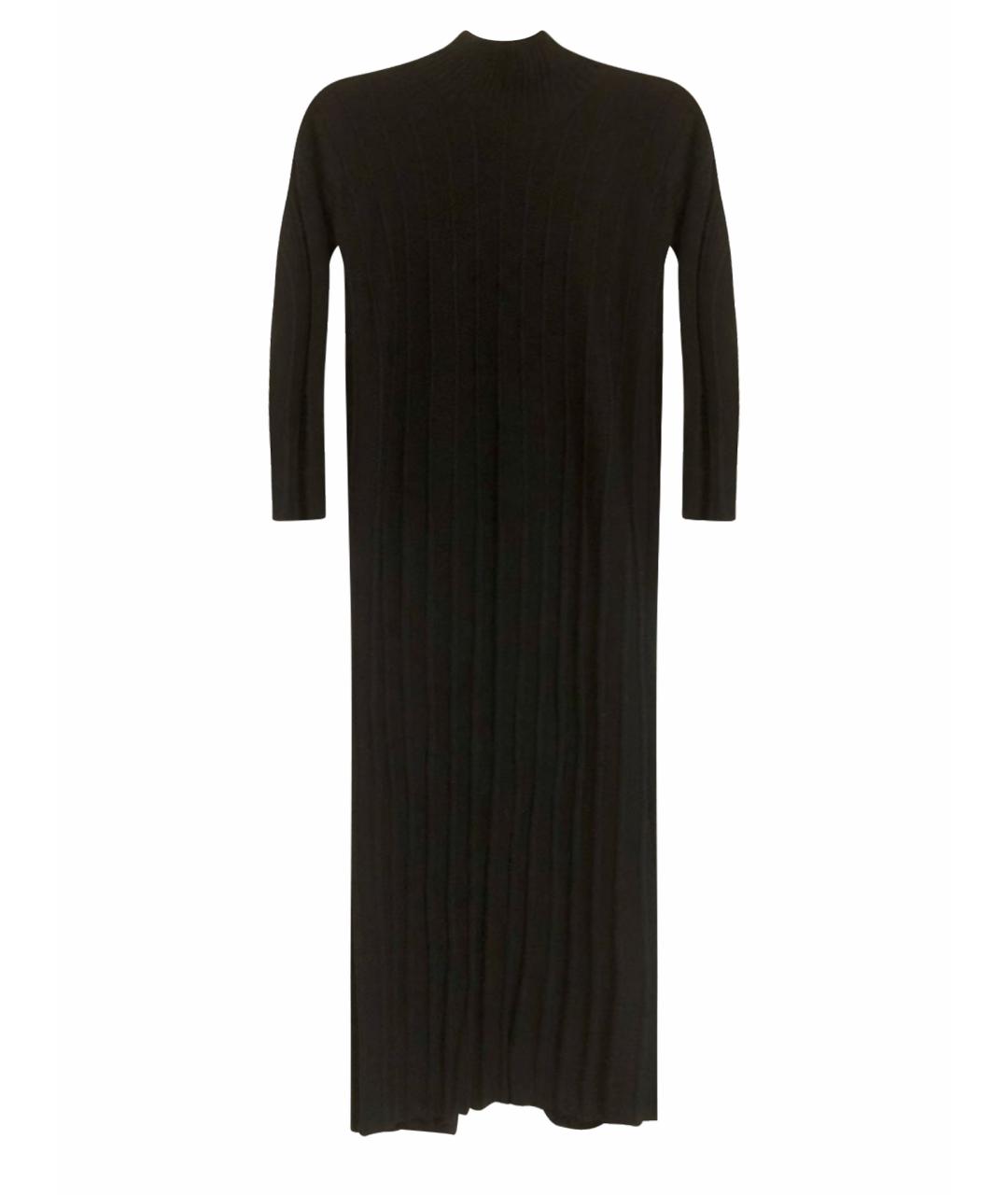 MAX MARA Черное шерстяное повседневное платье, фото 1