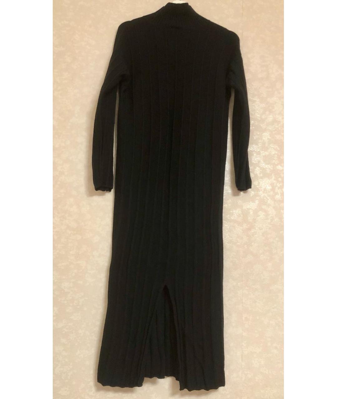 MAX MARA Черное шерстяное повседневное платье, фото 5