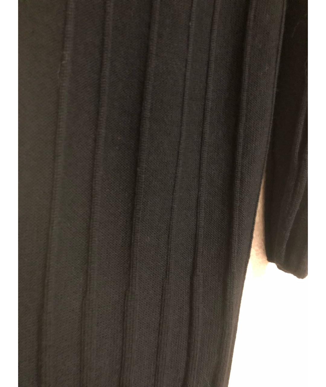 MAX MARA Черное шерстяное повседневное платье, фото 4