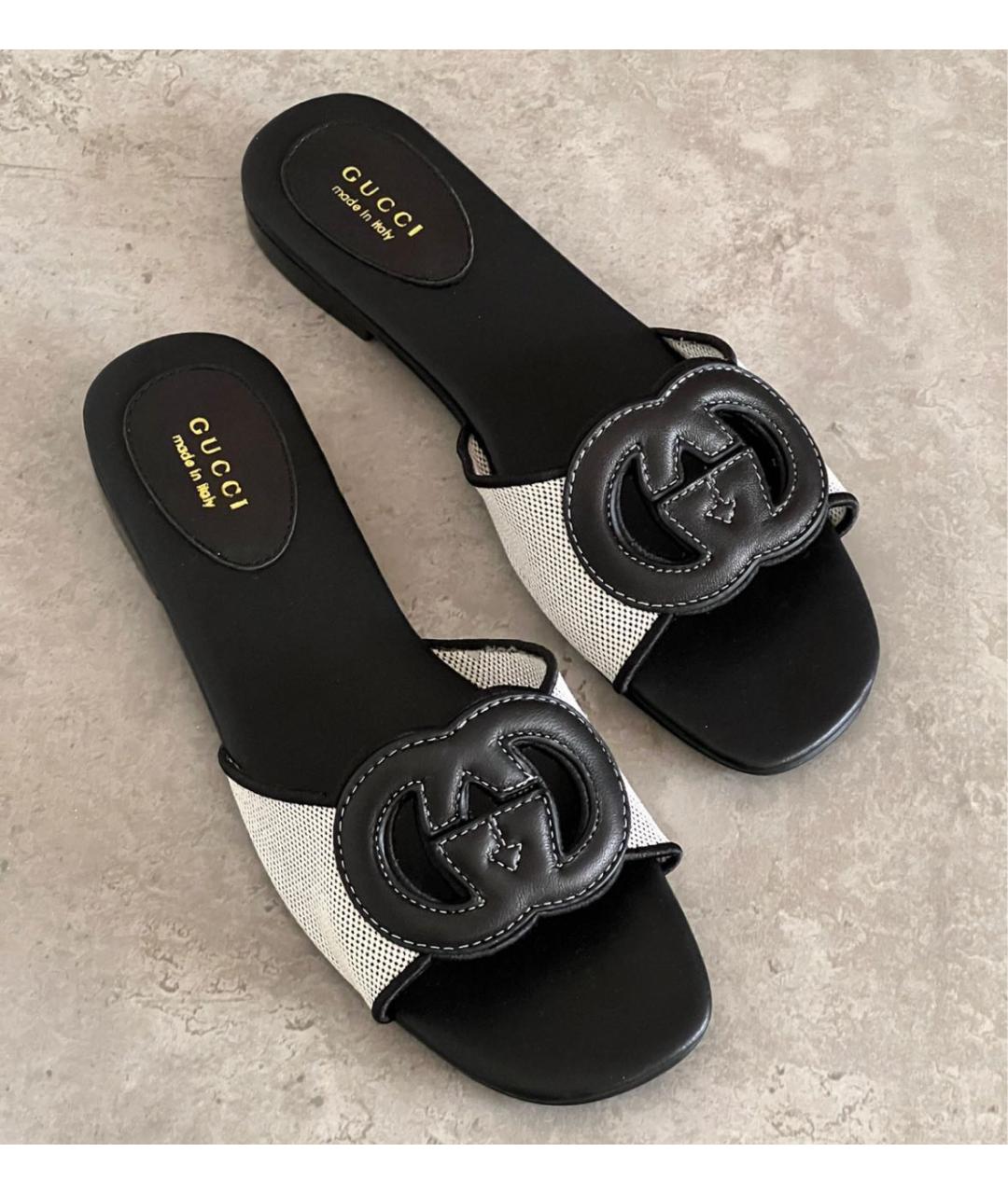 GUCCI Черные сандалии, фото 4