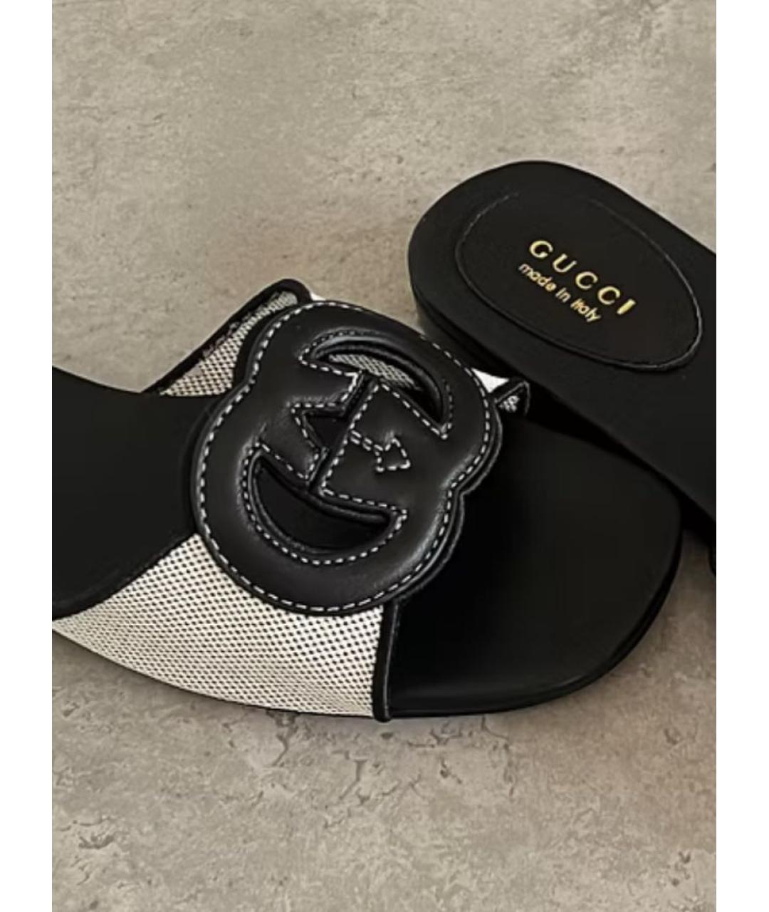 GUCCI Черные сандалии, фото 3