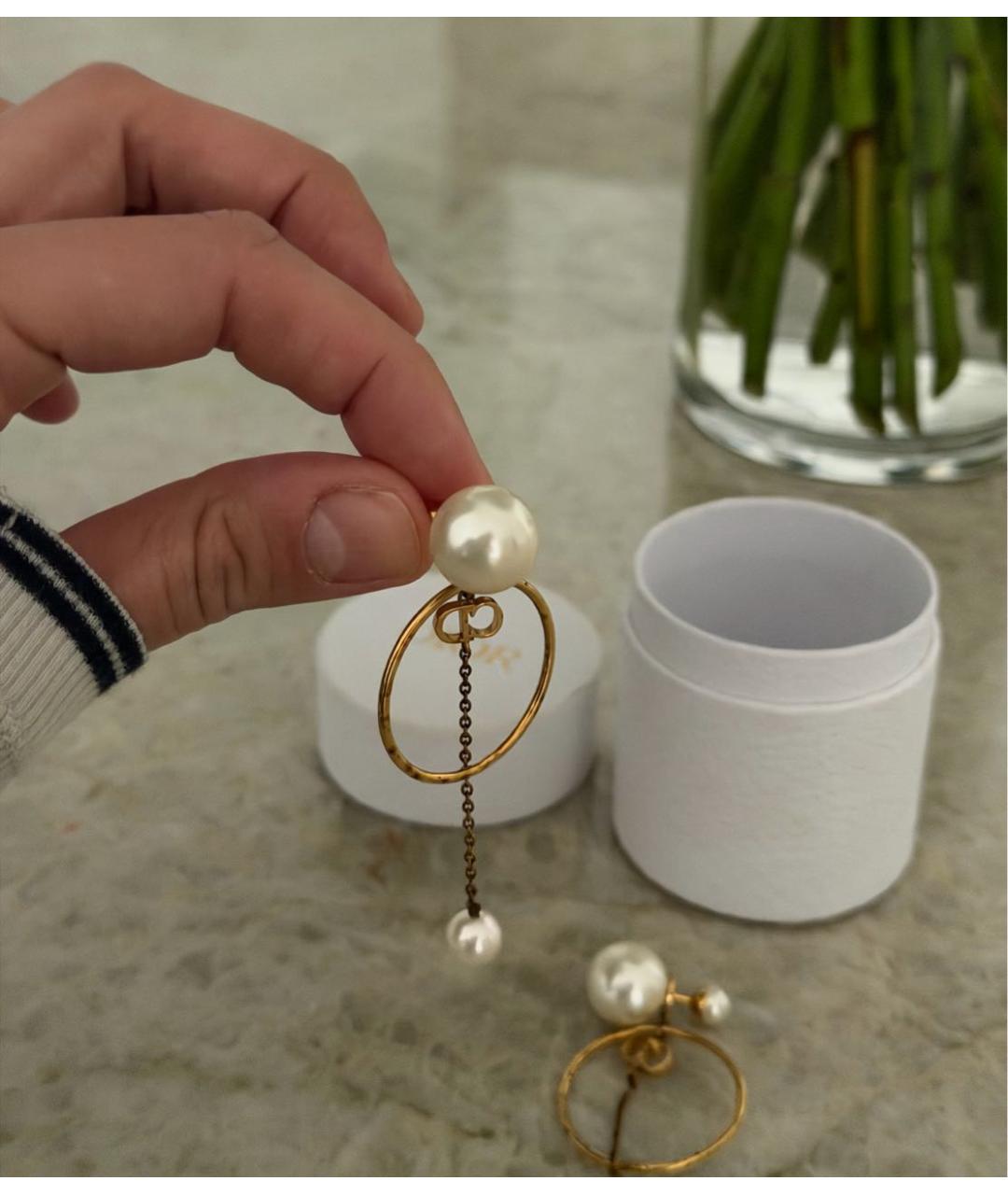 CHRISTIAN DIOR Золотые серьги, фото 3