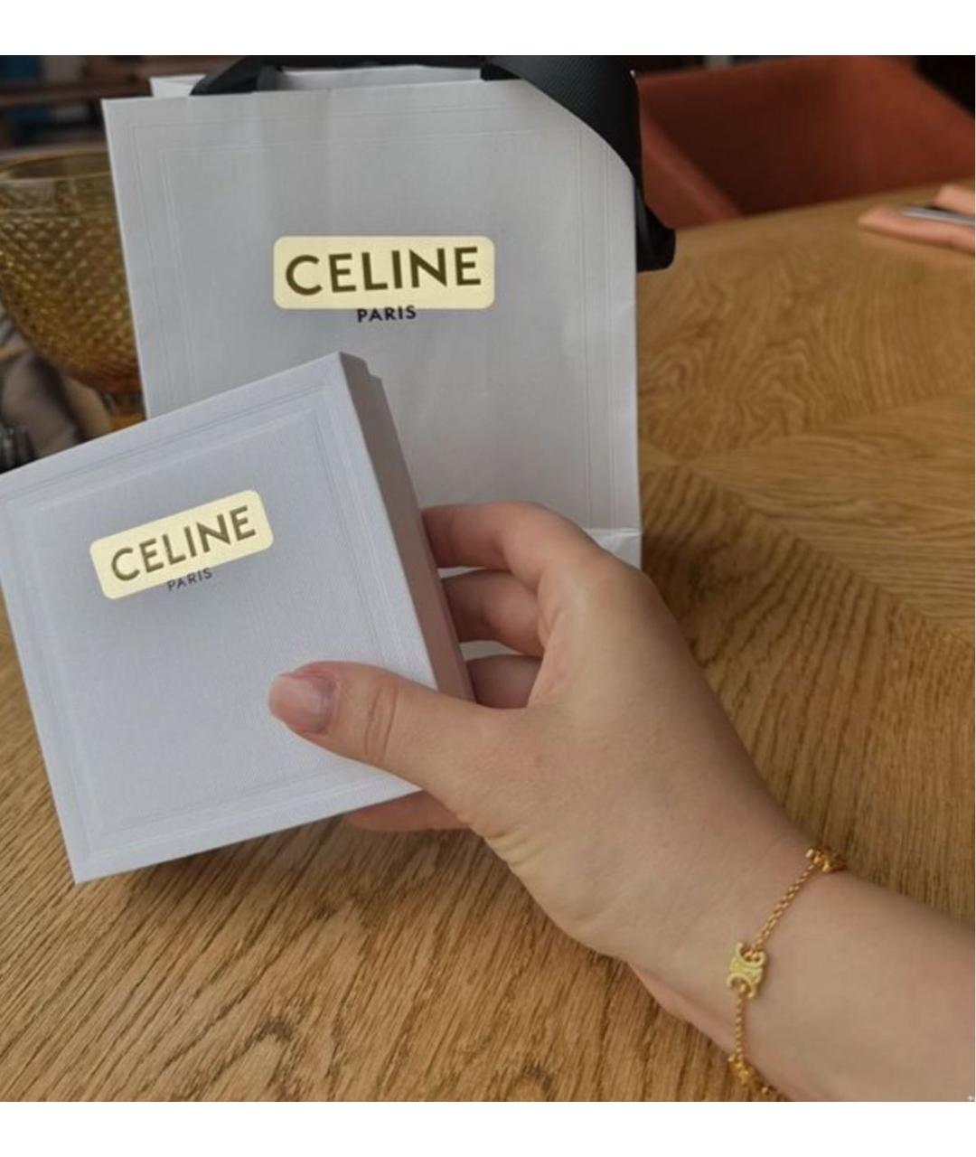 CELINE Желтый латунный браслет, фото 2