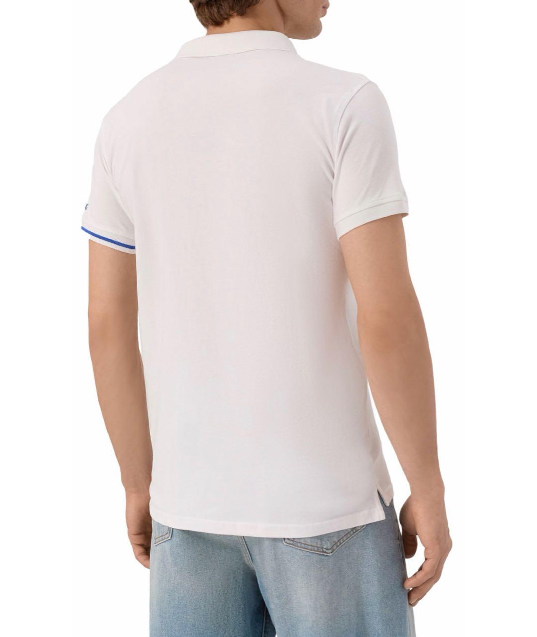 ICEBERG Белое хлопковое поло с коротким рукавом, фото 2