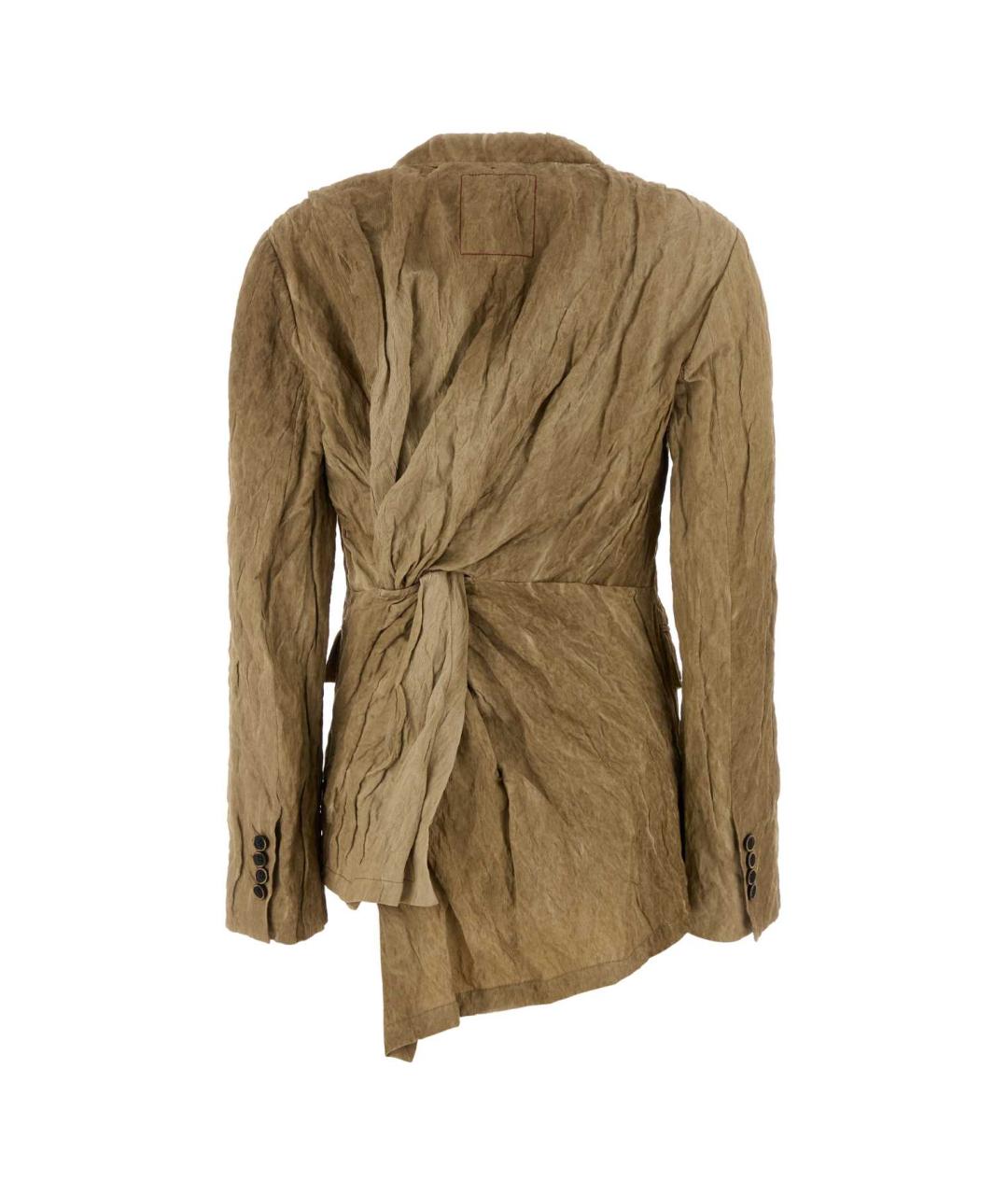 UMA WANG Бежевый хлопковый жакет/пиджак, фото 2