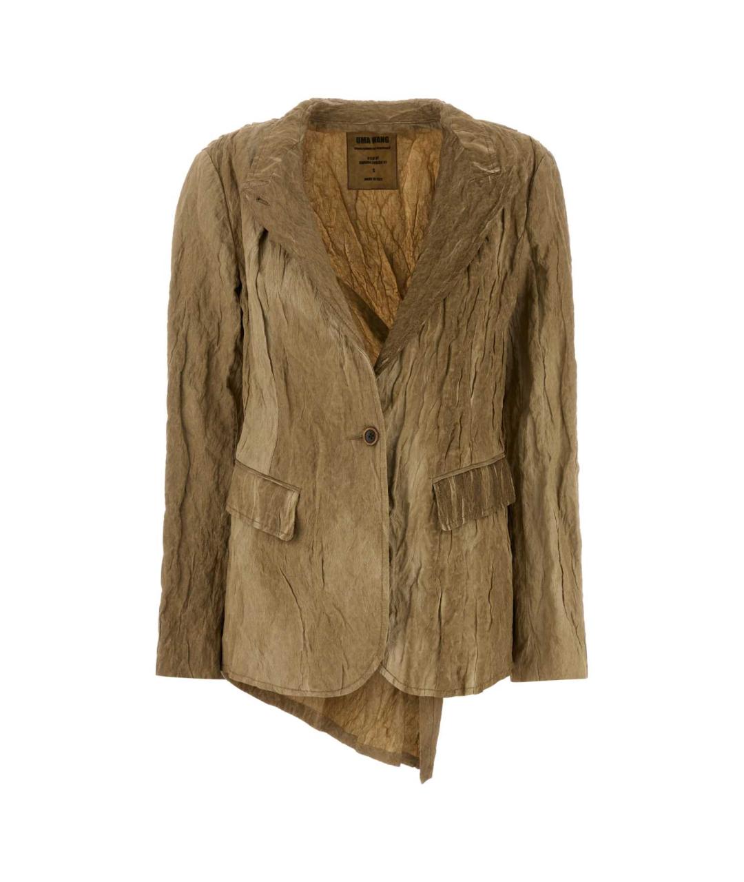 UMA WANG Бежевый хлопковый жакет/пиджак, фото 1