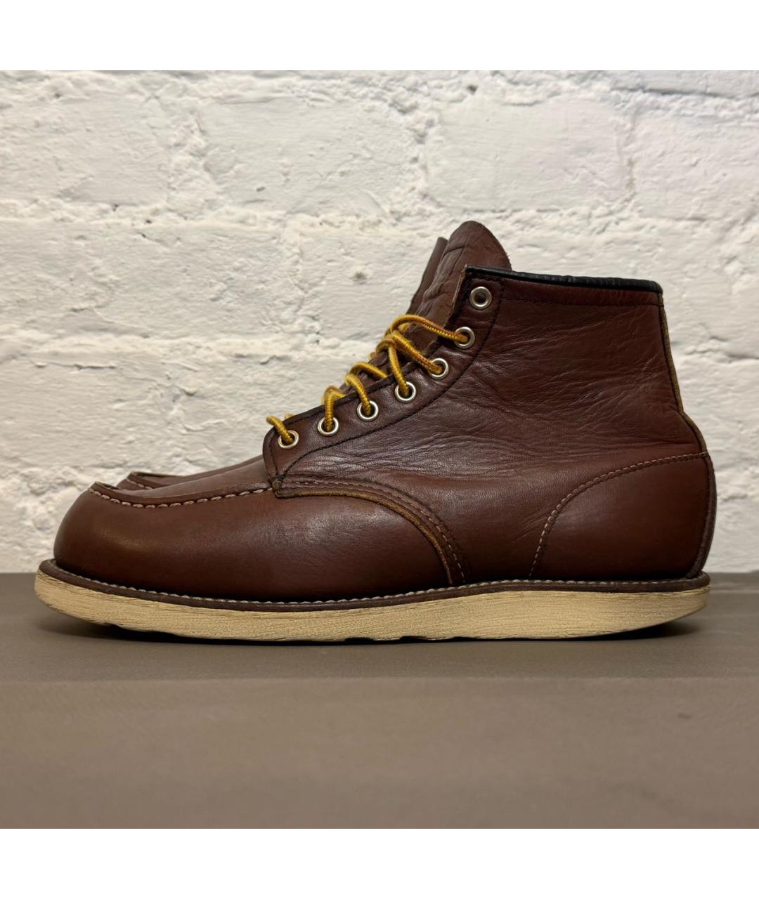 RED WING Коричневые кожаные высокие ботинки, фото 7