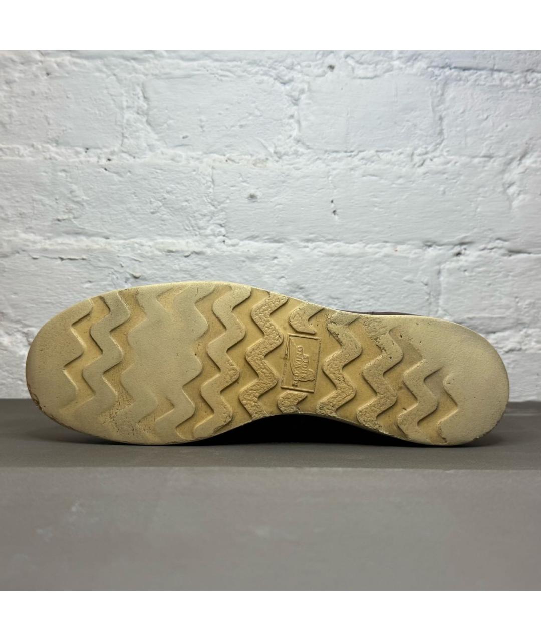 RED WING Коричневые кожаные высокие ботинки, фото 4