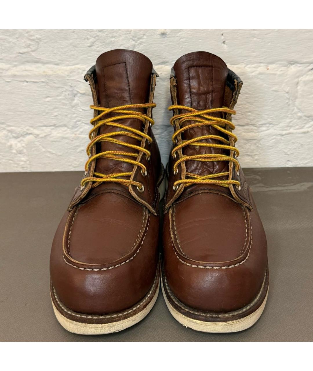 RED WING Коричневые кожаные высокие ботинки, фото 3