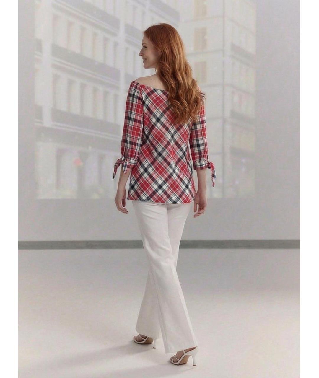 RALPH LAUREN Красная хлопковая рубашка, фото 8