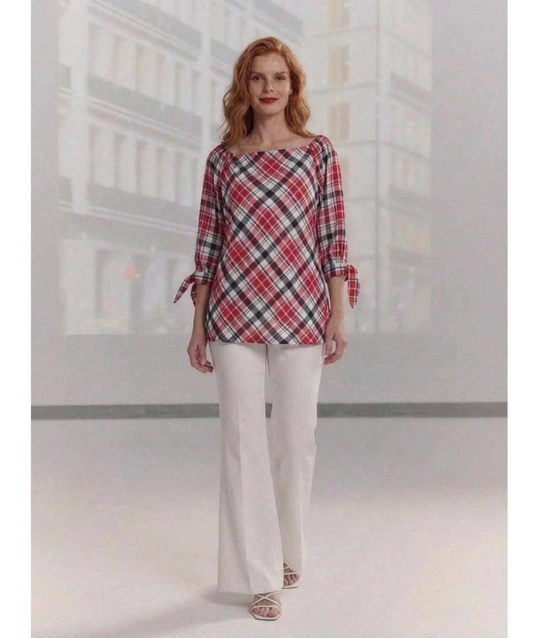 RALPH LAUREN Красная хлопковая рубашка, фото 7