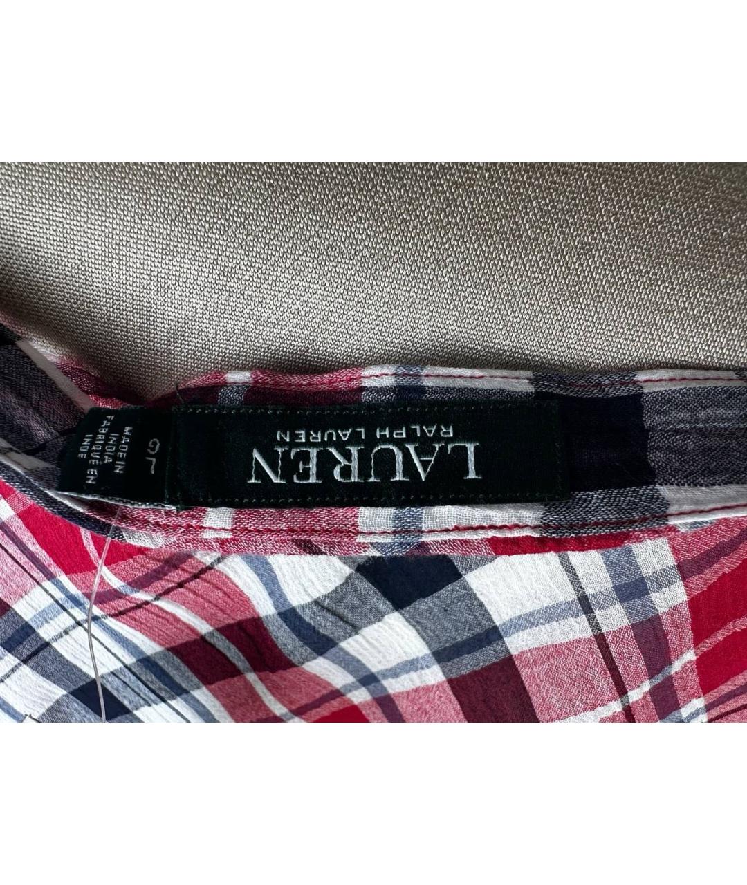 RALPH LAUREN Красная хлопковая рубашка, фото 4