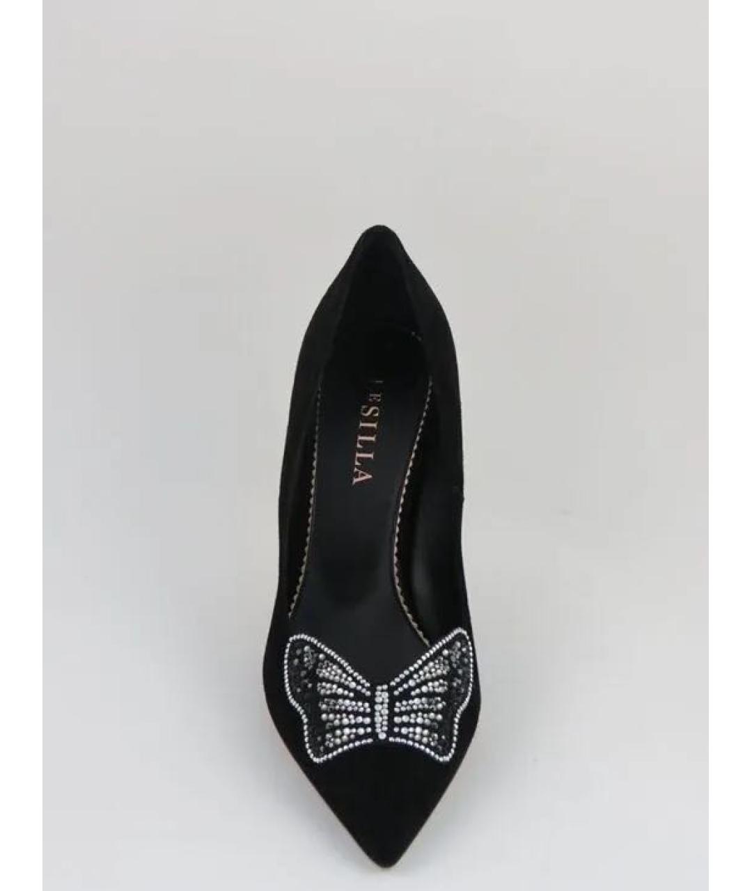 LE SILLA Черные замшевые туфли, фото 3