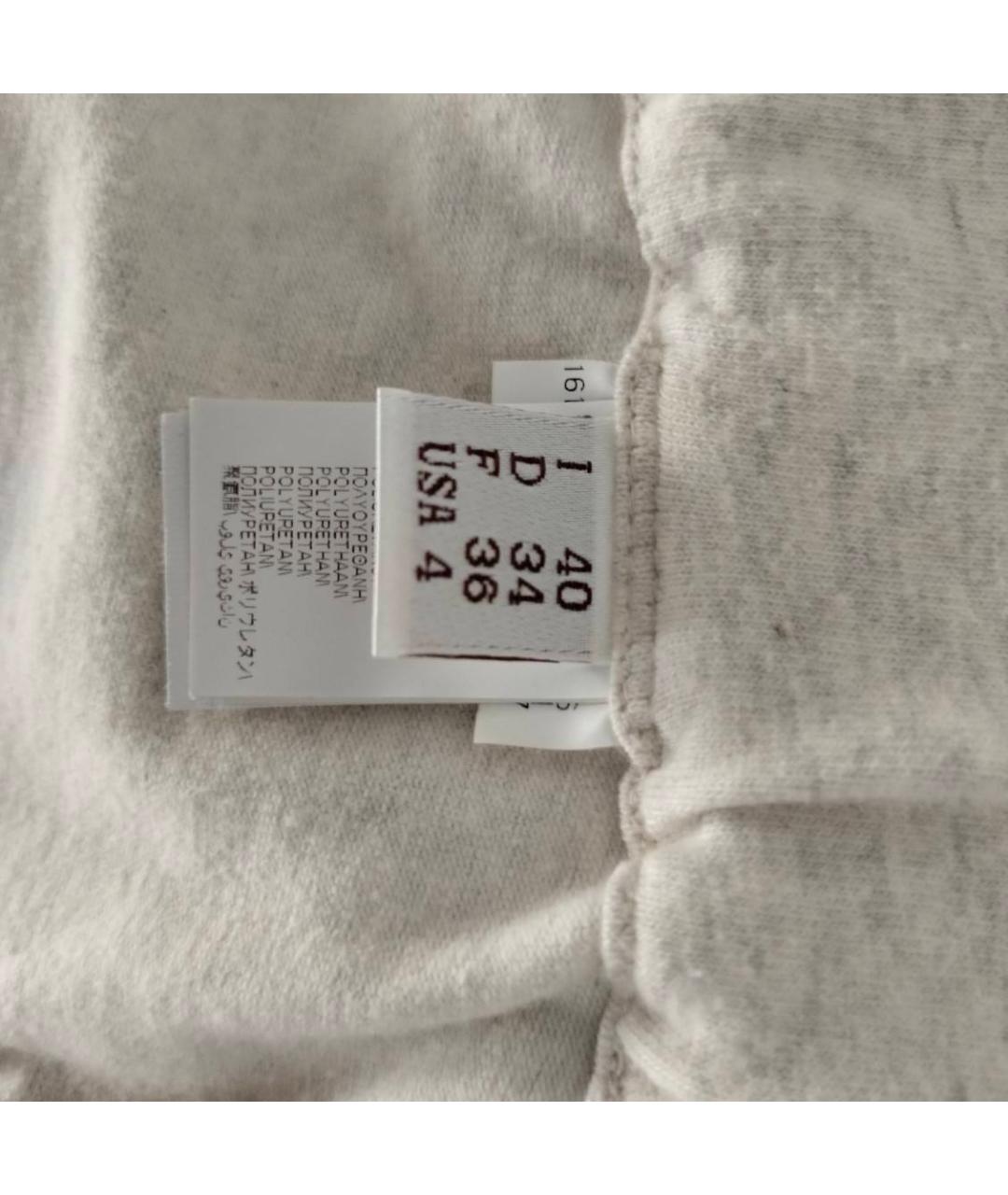 BRUNELLO CUCINELLI Бежевые хлопковые спортивные брюки и шорты, фото 7