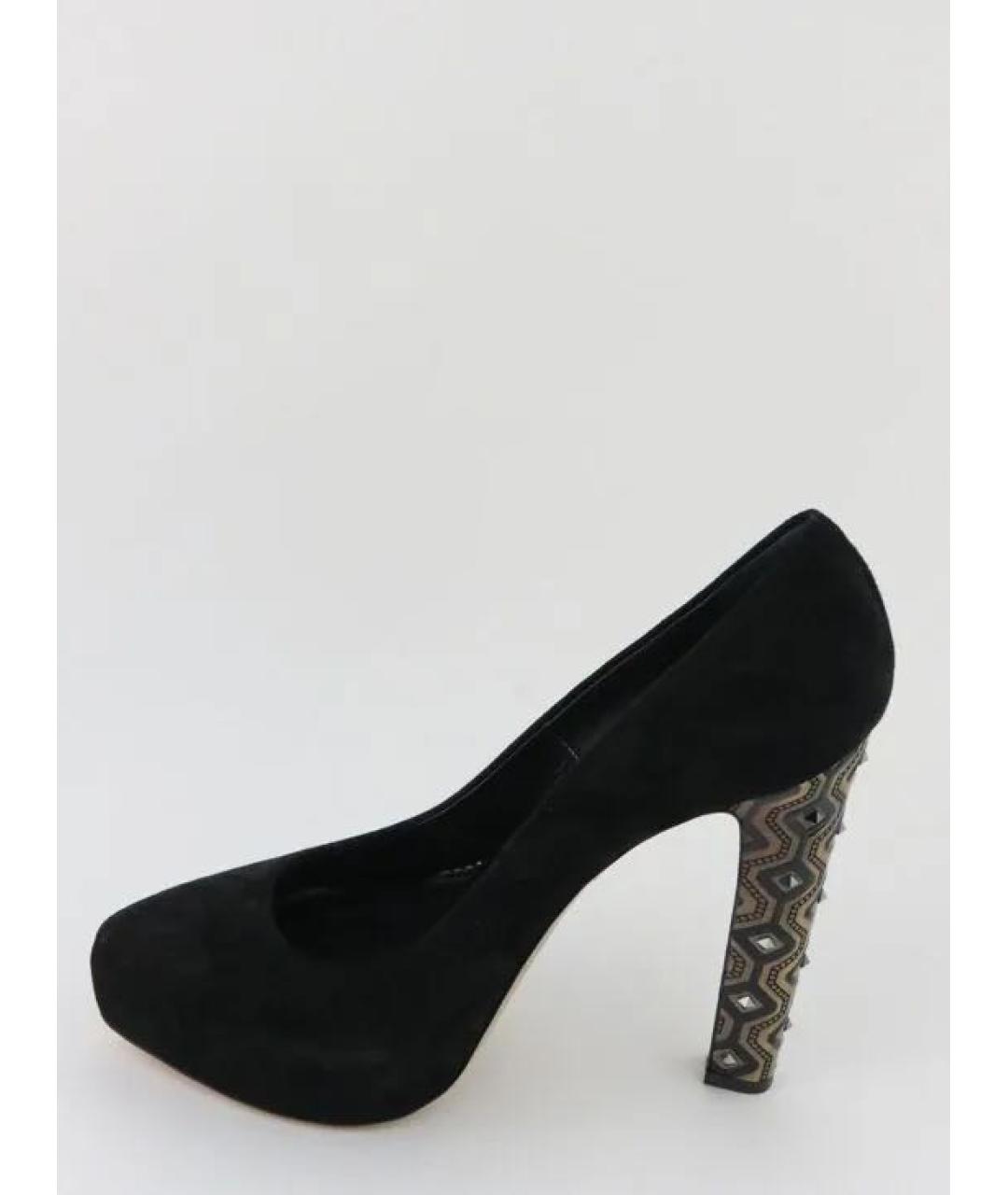 LE SILLA Черные замшевые туфли, фото 2