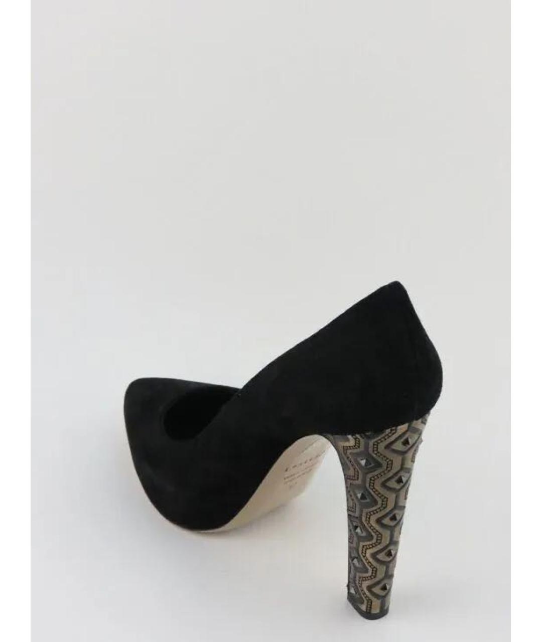 LE SILLA Черные замшевые туфли, фото 3