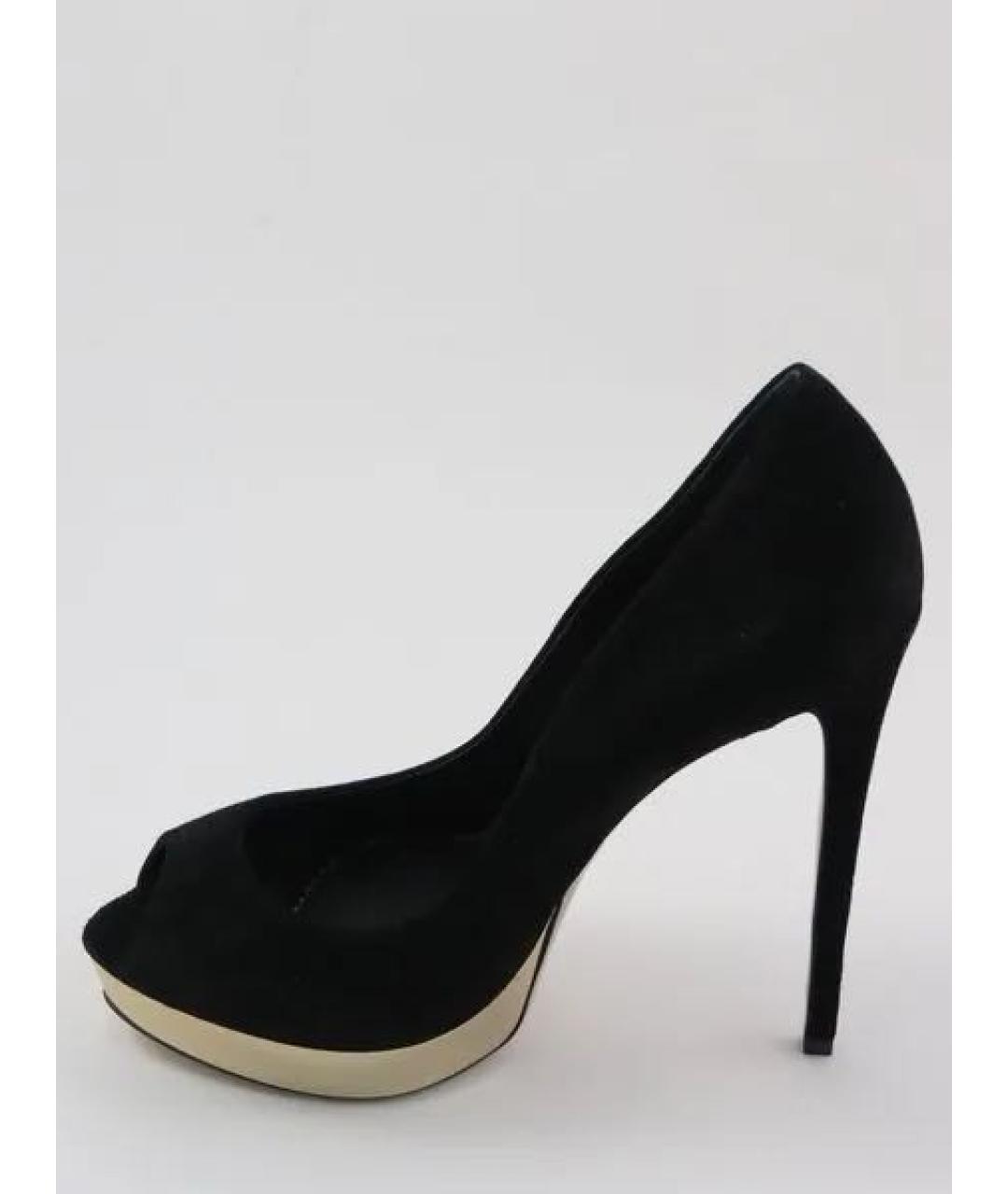 LE SILLA Черные замшевые туфли, фото 3