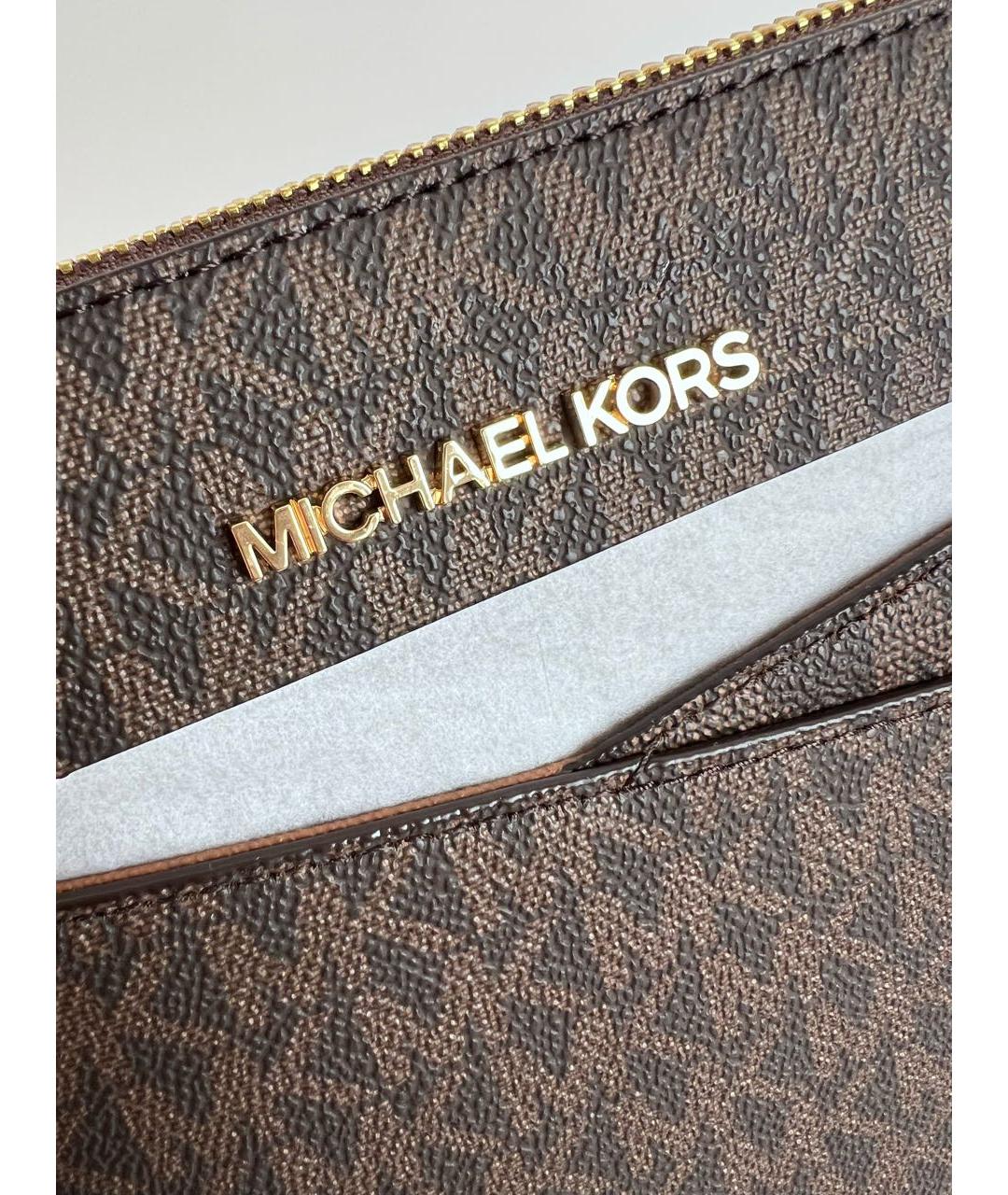 MICHAEL MICHAEL KORS Коричневая сумка через плечо, фото 6