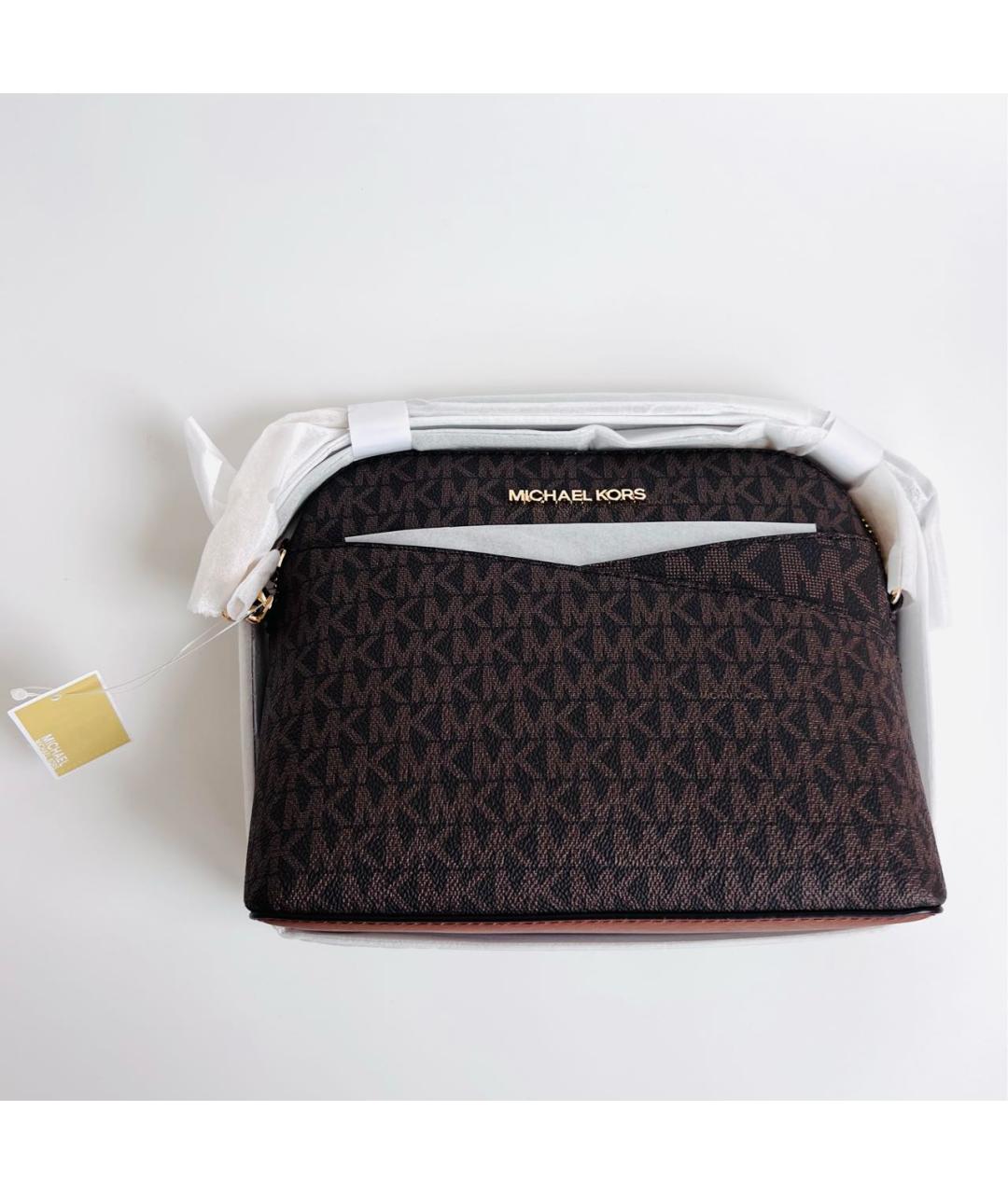 MICHAEL MICHAEL KORS Коричневая сумка через плечо, фото 4