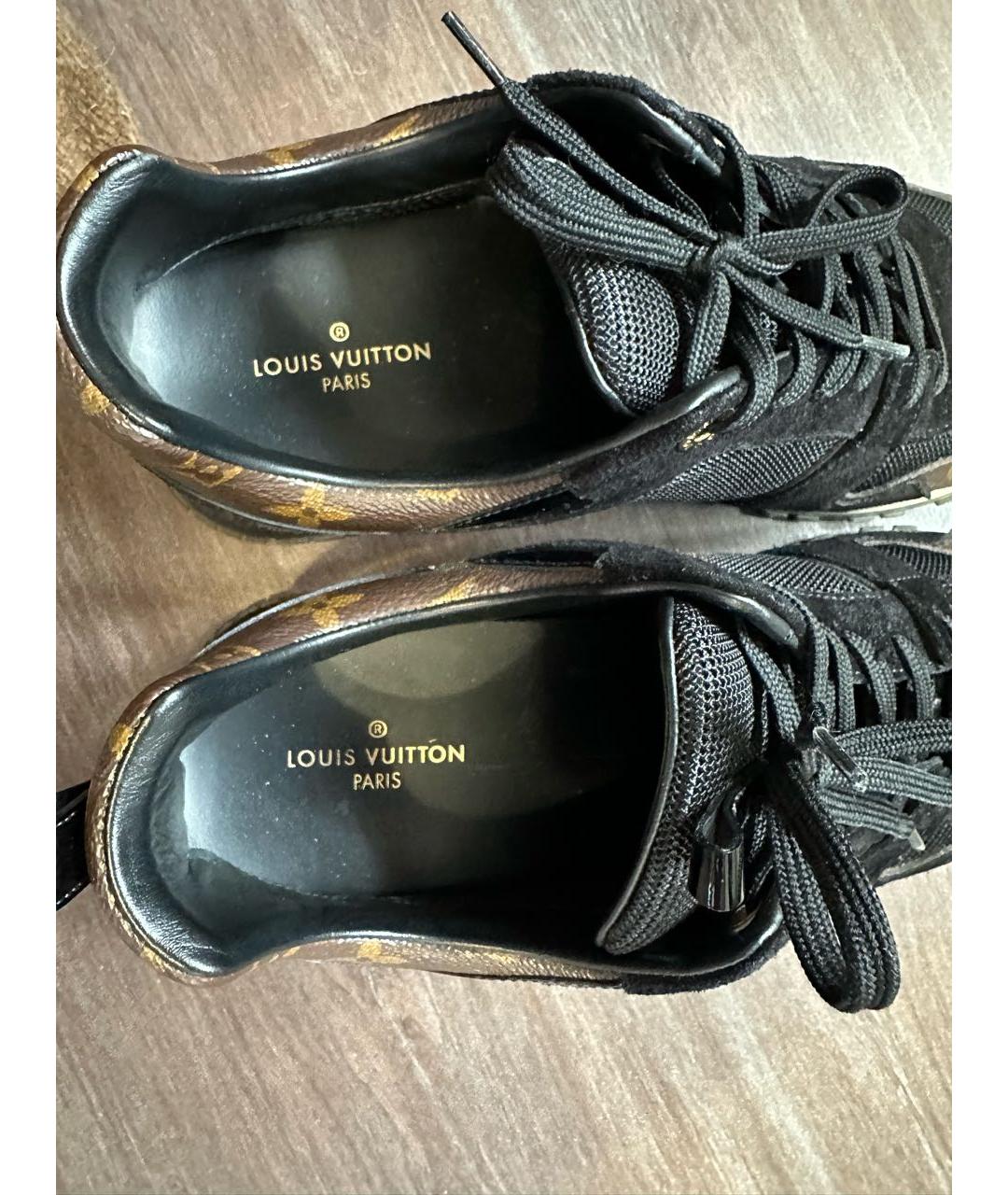 LOUIS VUITTON Черные текстильные кроссовки, фото 5