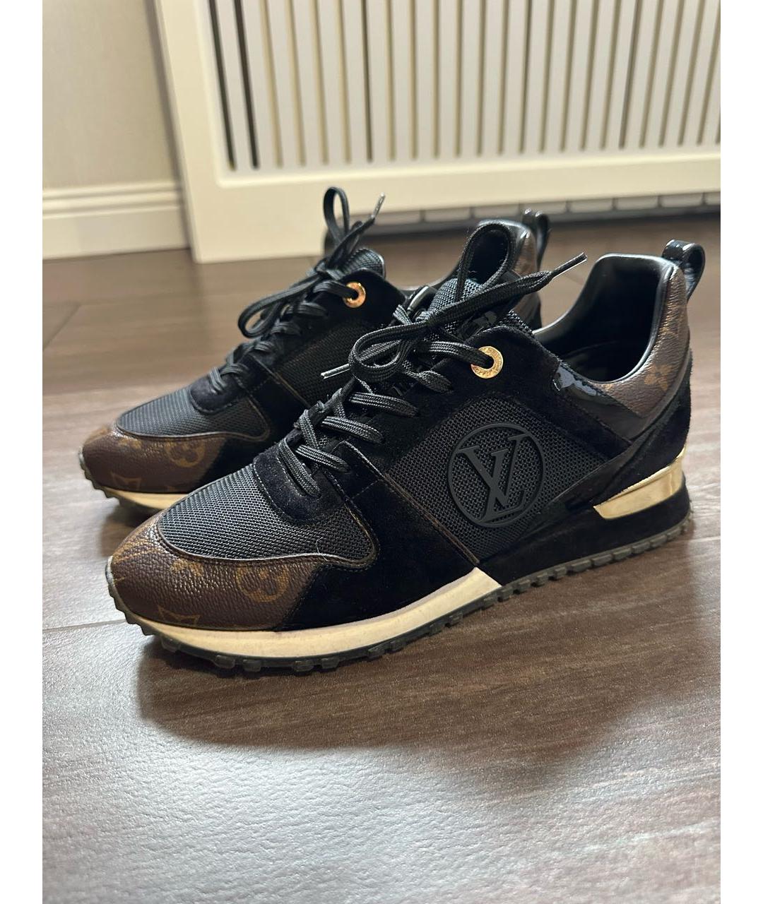 LOUIS VUITTON Черные текстильные кроссовки, фото 7