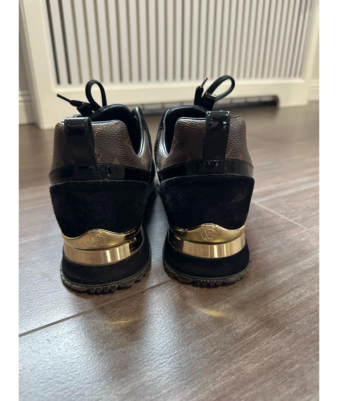 LOUIS VUITTON Черные текстильные кроссовки, фото 4