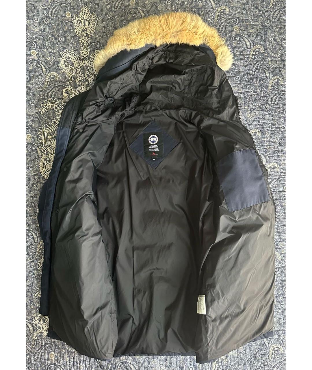 CANADA GOOSE Темно-синий полиамидовый пуховик, фото 3