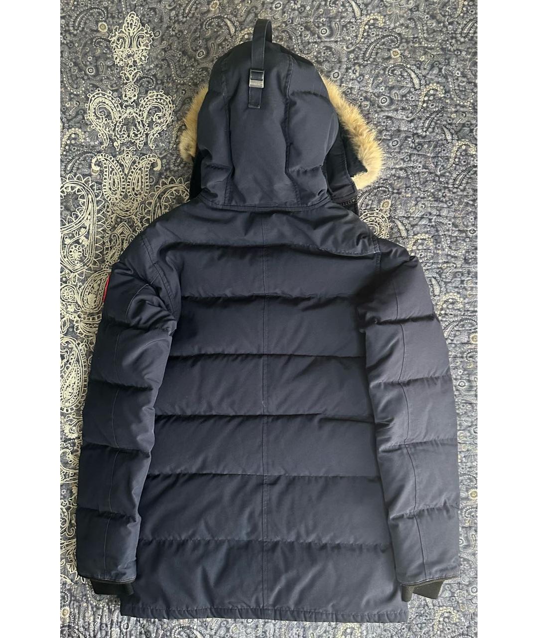 CANADA GOOSE Темно-синий полиамидовый пуховик, фото 2