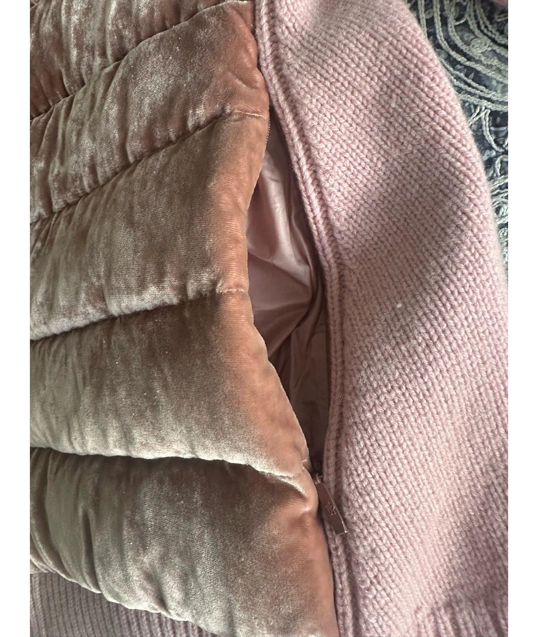 MONCLER Розовый шерстяной кардиган, фото 5